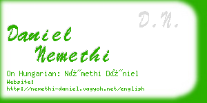 daniel nemethi business card